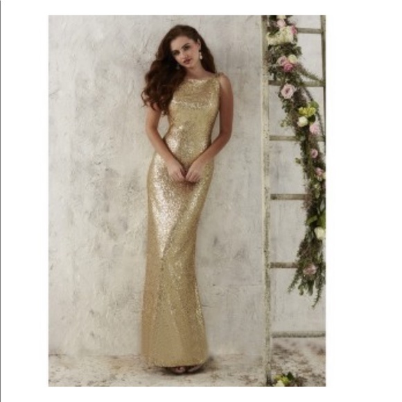 christina wu rose gold sequin dress